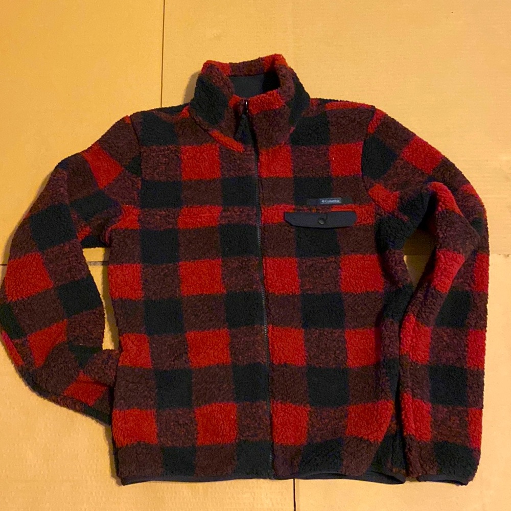 Womens S Columbia Fleece zipper front jacket